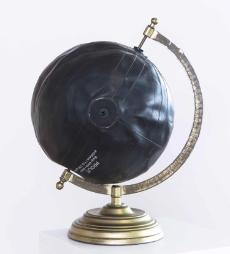 Errant Globe 2015 Soccer ball bladder and globe stand 14 x 14 x 14